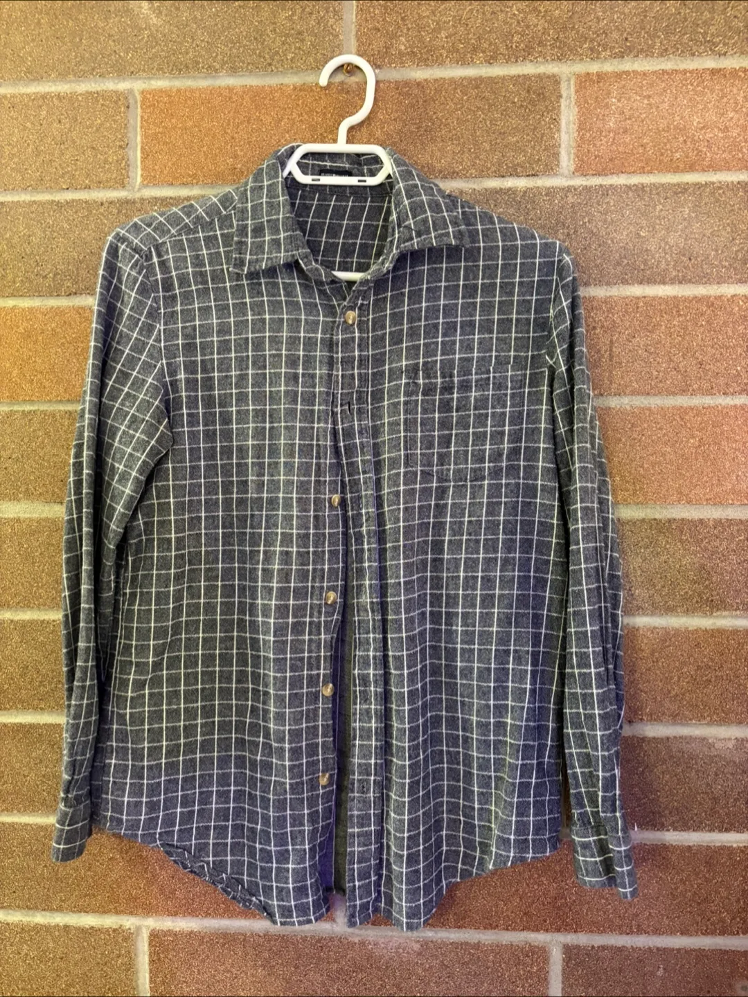 Brandy Melville Grey and White Flannel thumbnail