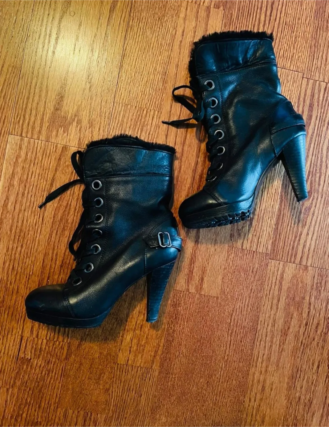 Rudsak Black Leather Booties image indicator(3)