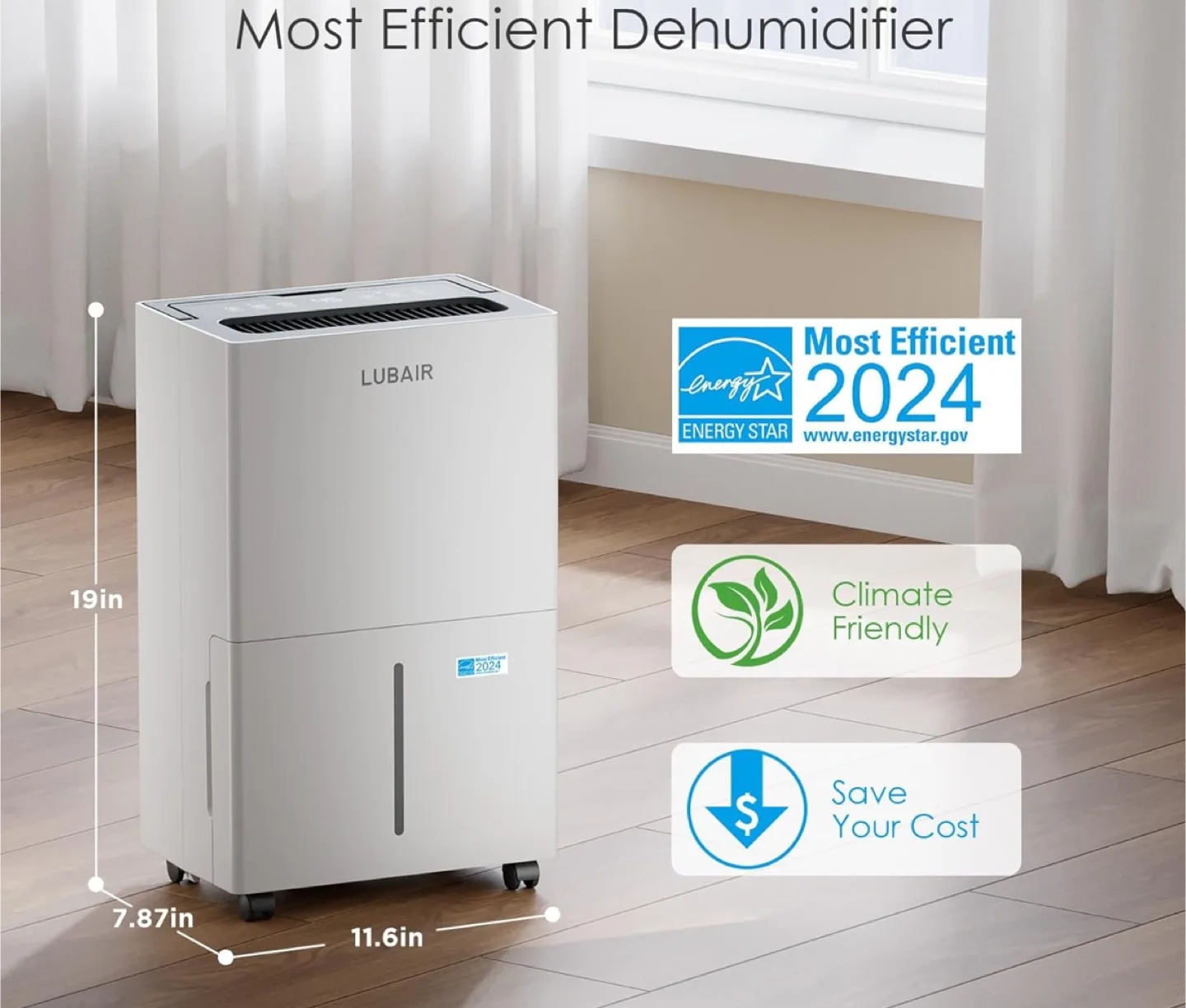 LUBAIR 50 Pint Energy Star Dehumidifier thumbnail