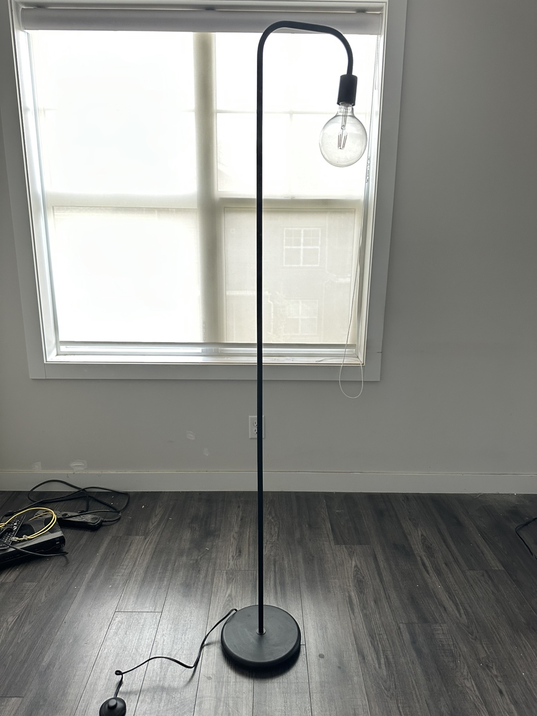 Black Industrial Style Floor Lamp