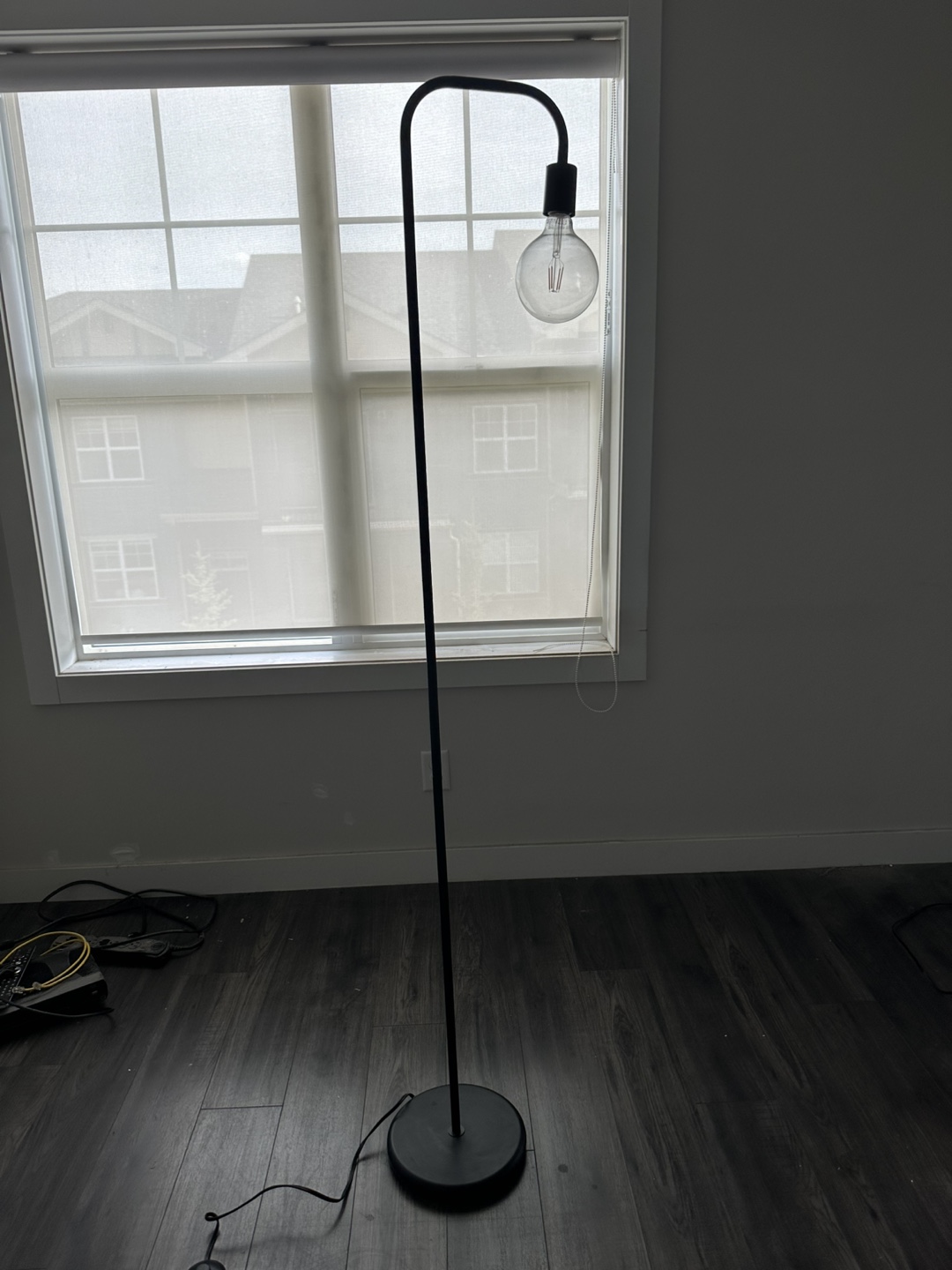Black Industrial Style Floor Lamp - photo 3