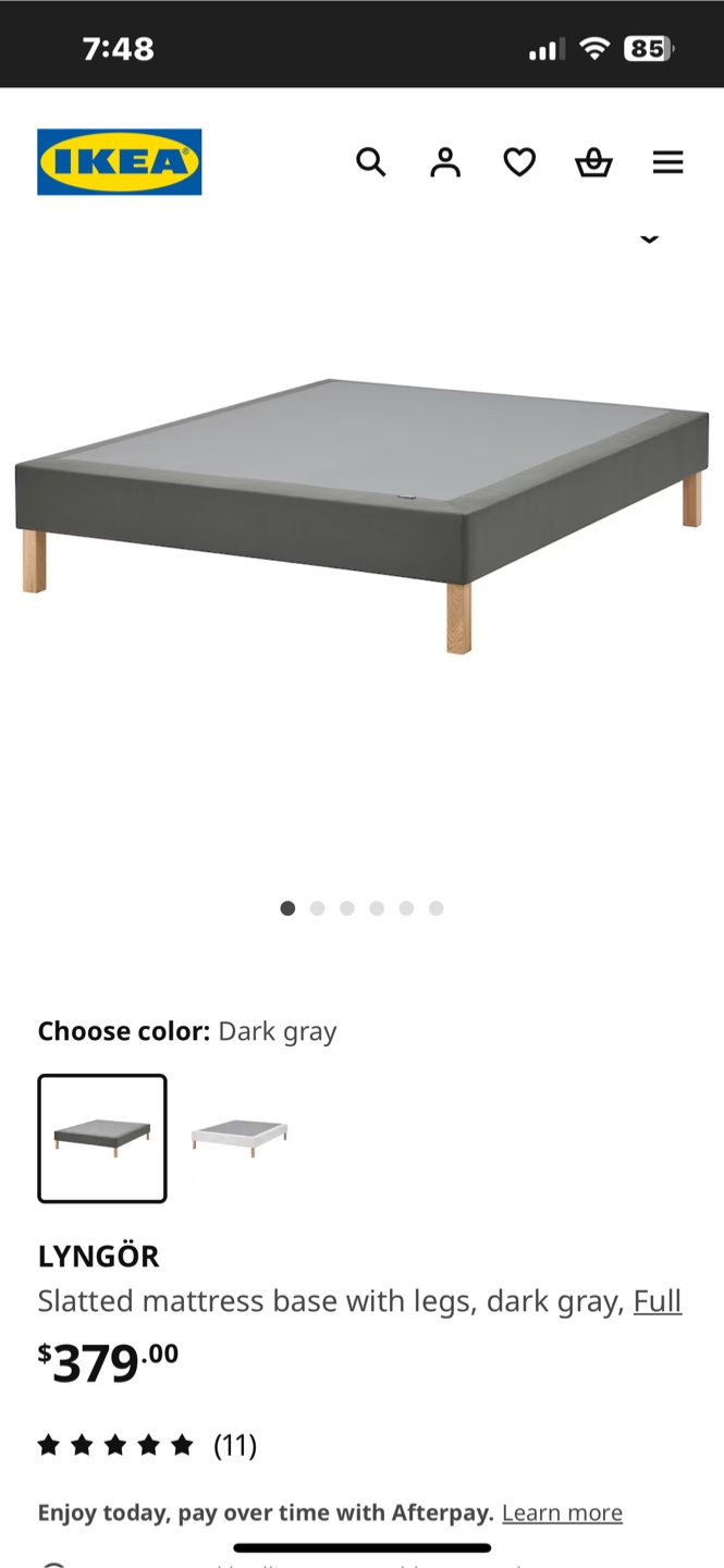 SOLD PPU: IKEA LYNGÖR Bed Frame with Legs - Full Size - photo 3