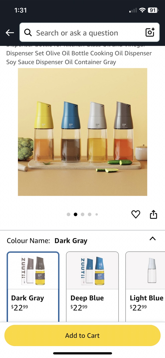 Zuutti Oil Dispenser Set - Dark Grey - photo 3