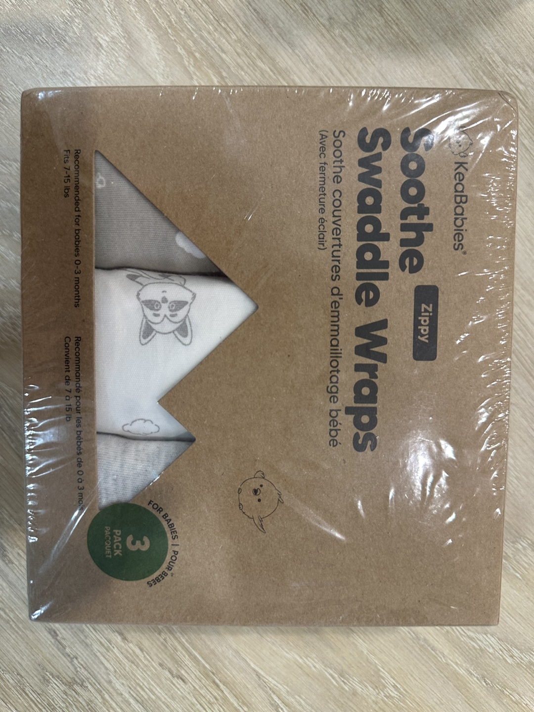 KeaBabies Soothe Swaddle Wraps 3-Pack - photo 2