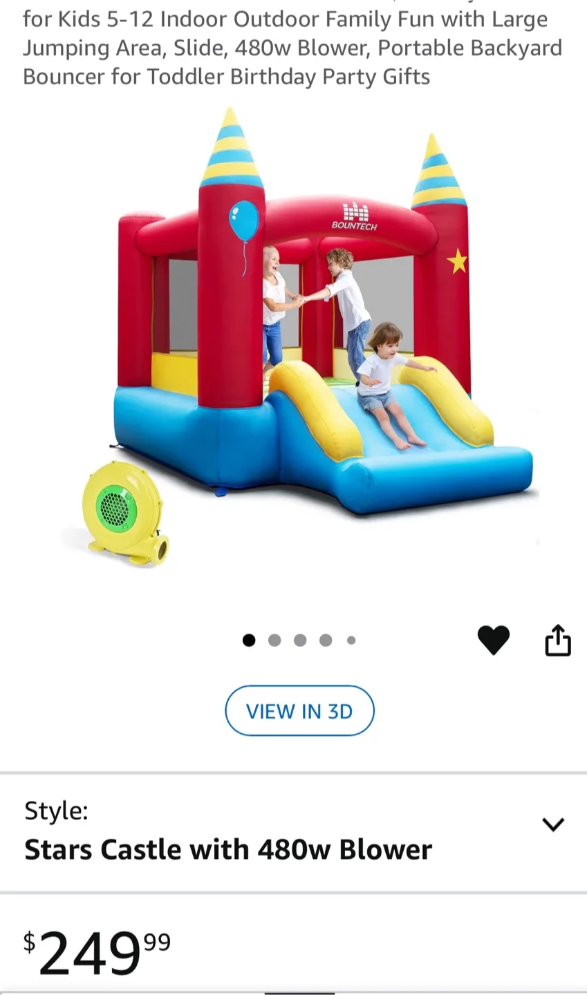 Inflatable Bounce House with Slide thumbnail