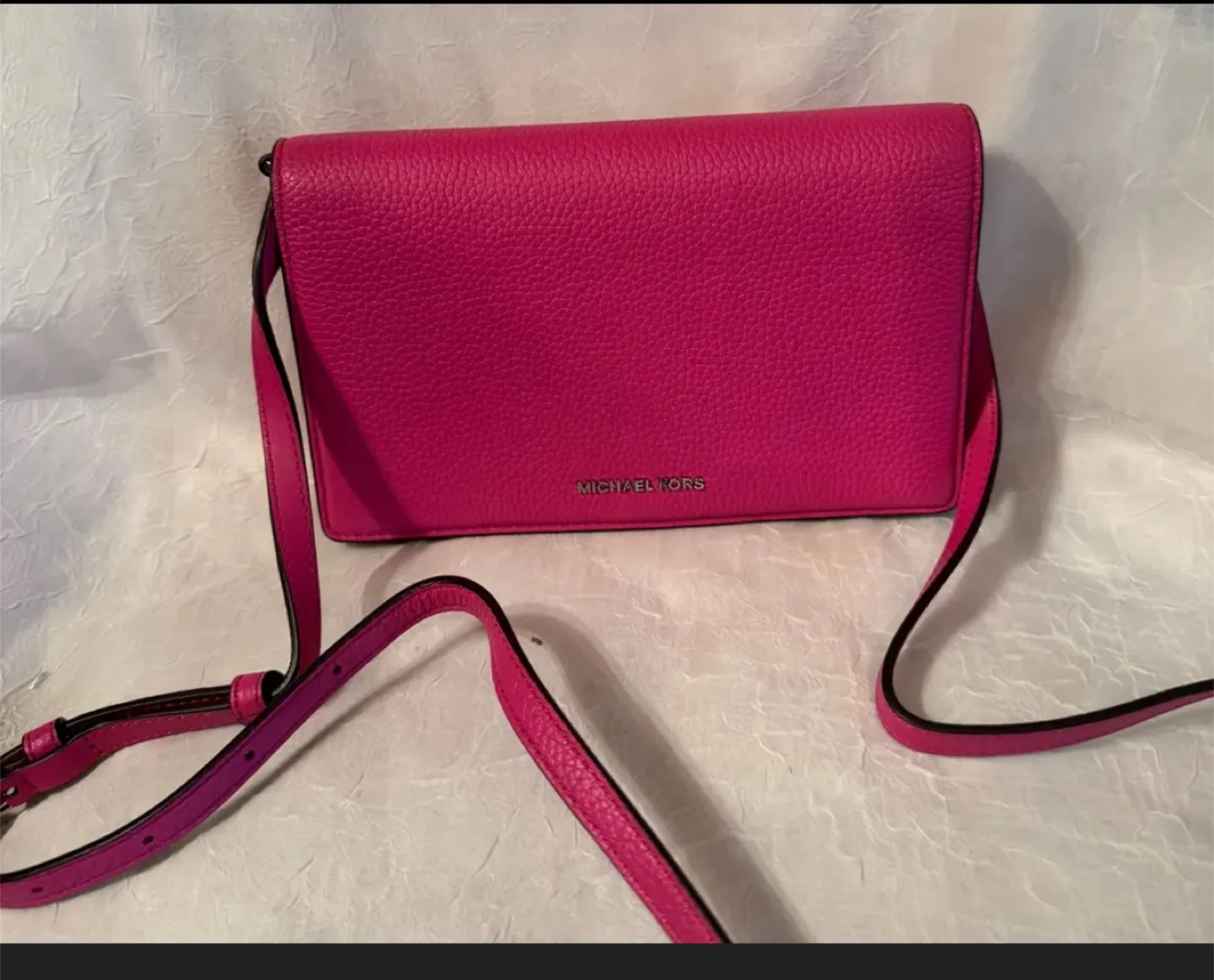 Michael Kors Pink Leather Crossbody Bag thumbnail