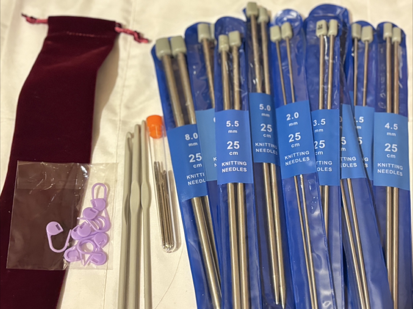 Knitting Starter Kit - Yarn, Needles, Crochet Hook & More! - photo 5