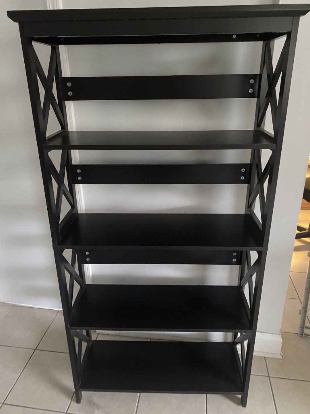 Black Darek Etagere Bookcase by Beachcrest Home