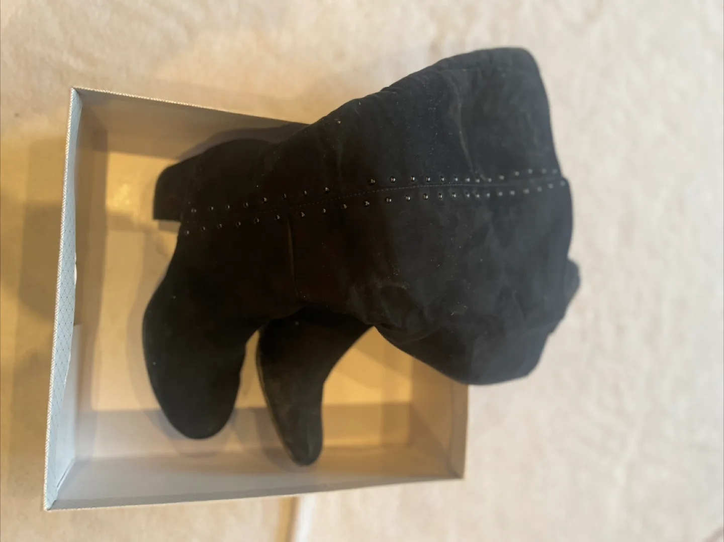 Lauren Blackwell Women's Black Knee-High Boots Size 7.5 thumbnail