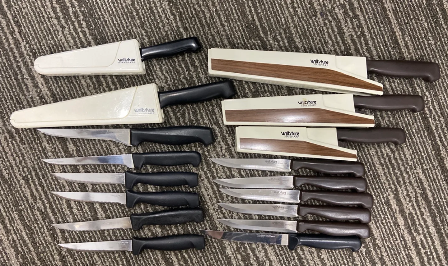 🏒Vintage Wiltshire StaySharp Knife Set with Sheaths thumbnail