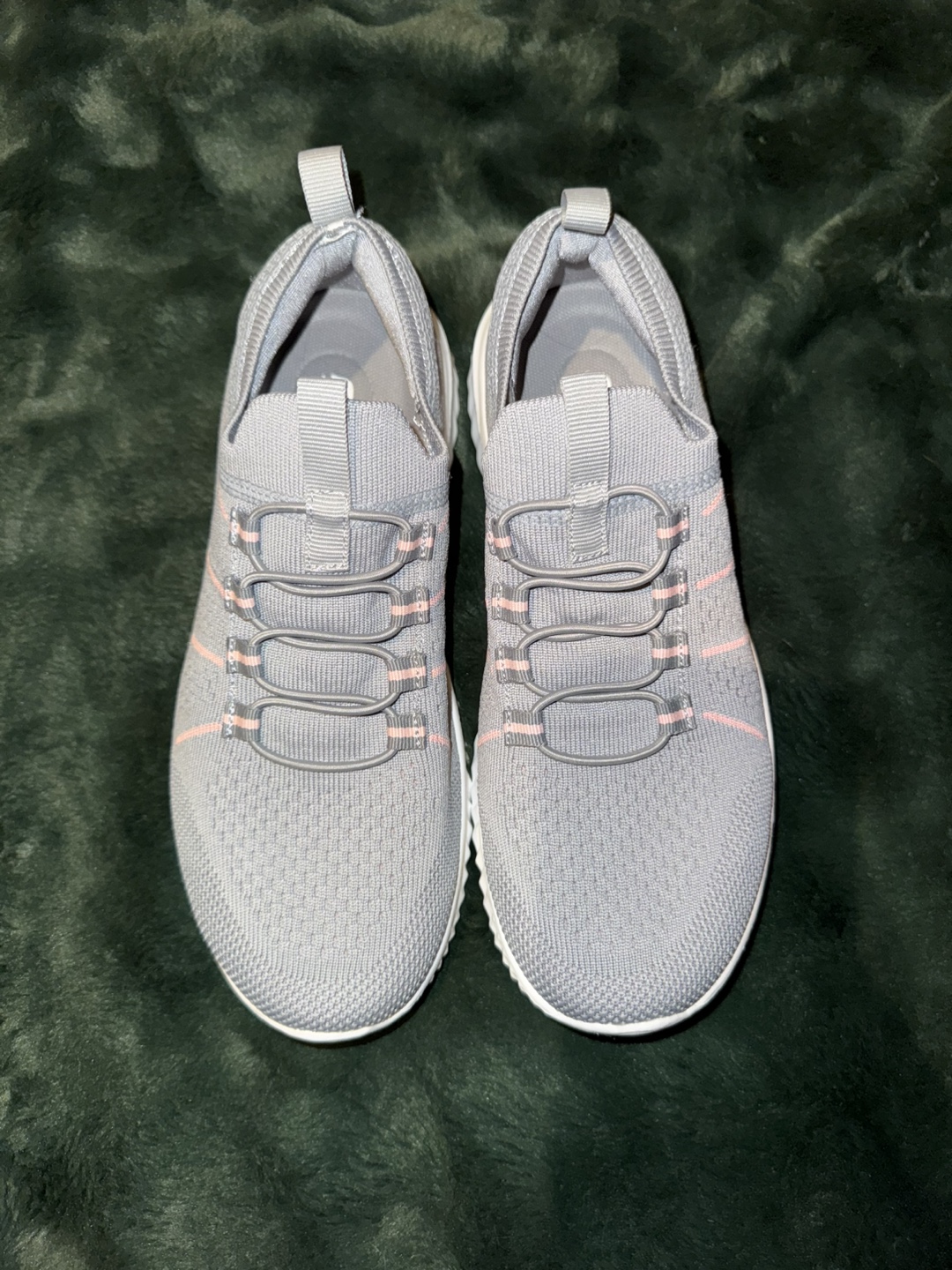 Women's Grey Slip-On Knit Sneakers - photo 3