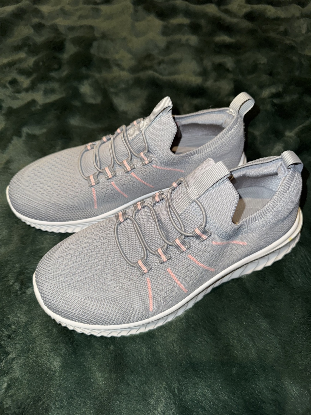 Women's Grey Slip-On Knit Sneakers - photo 2