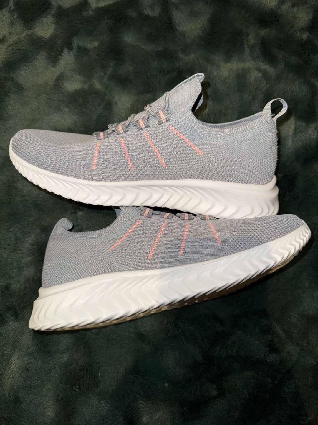 Women's Grey Slip-On Knit Sneakers