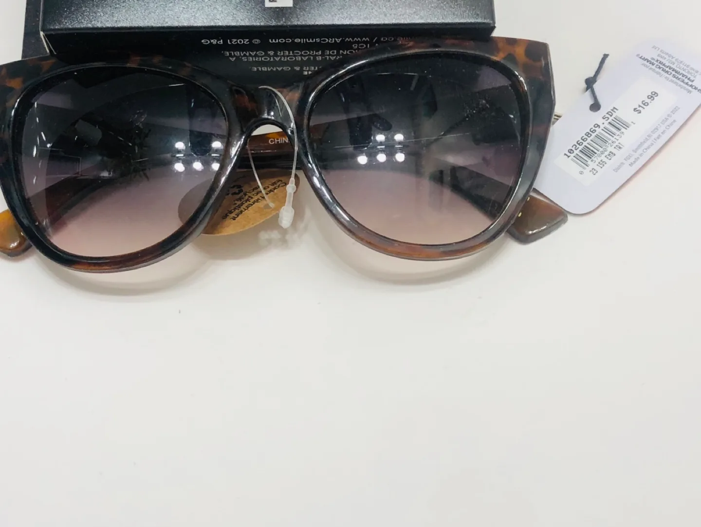 🏒NEW Tortoiseshell Cat Eye Sunglasses thumbnail