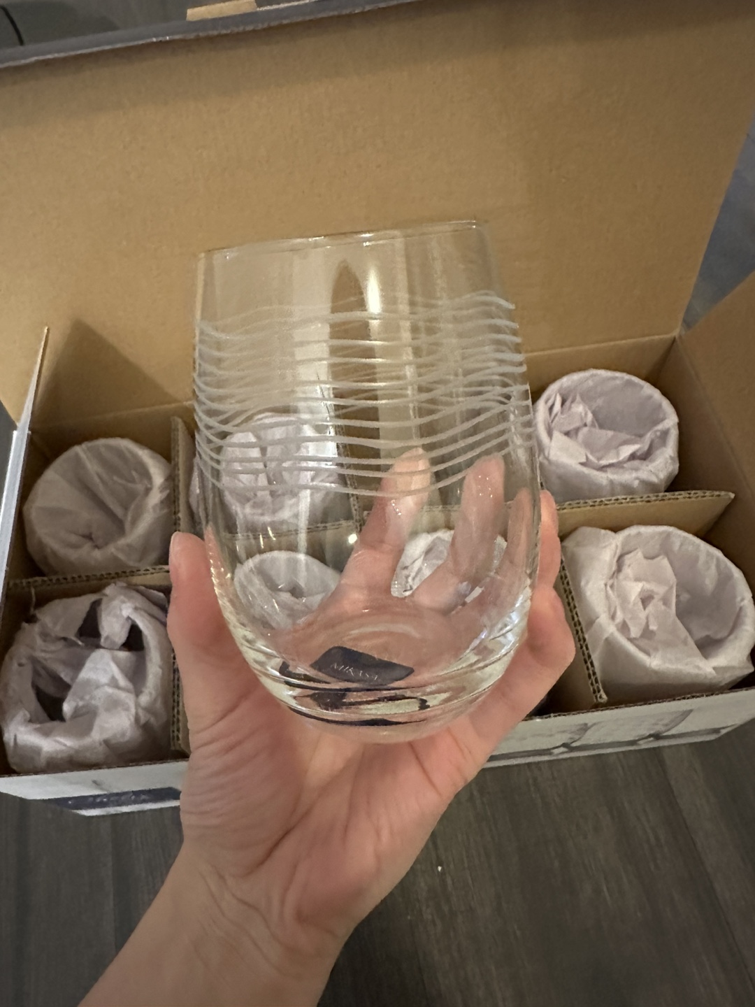 Mikasa Cheers Stemless Wine Glasses - Set of 8