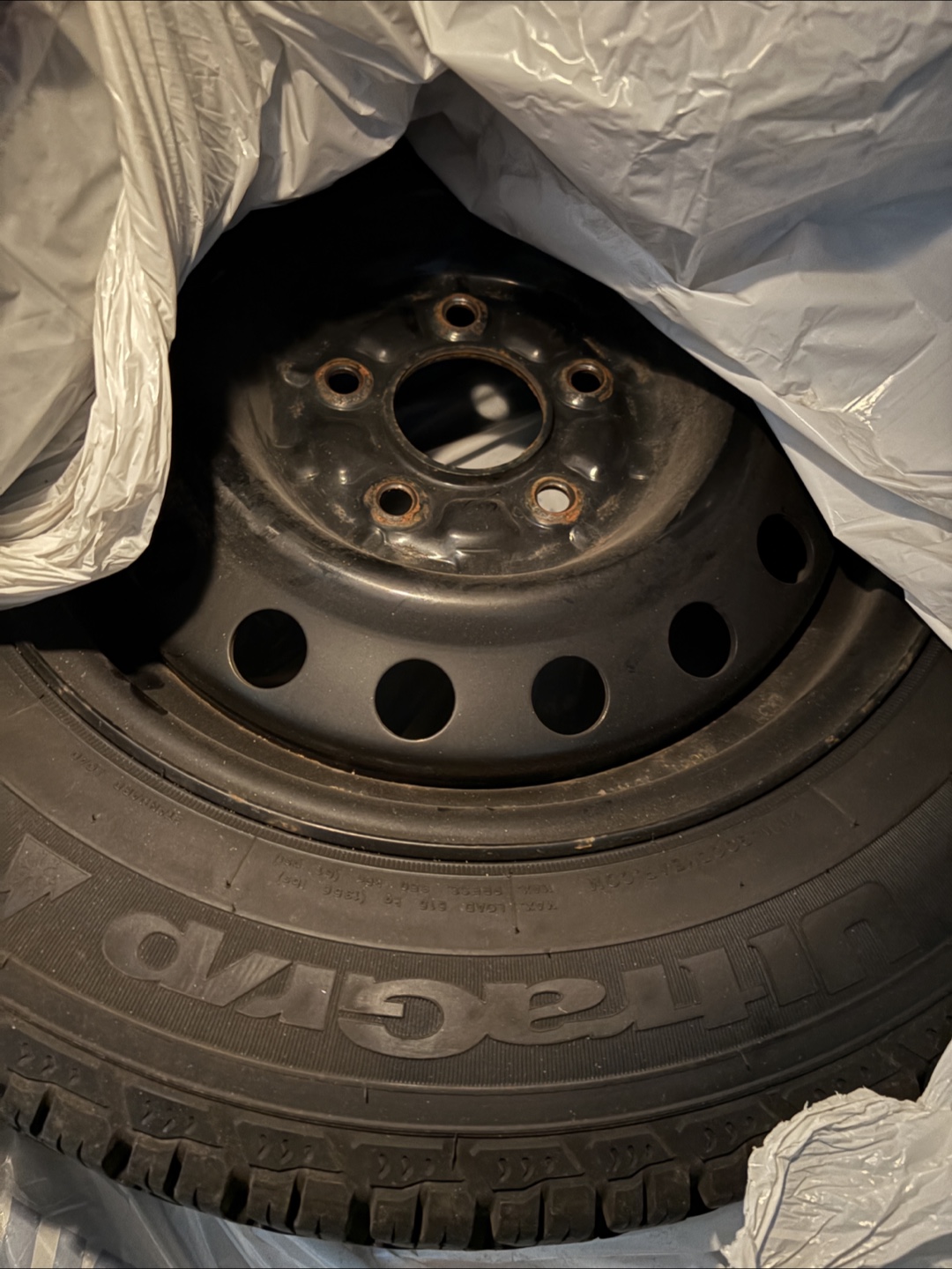 Goodyear Used Winter Tire on Rim