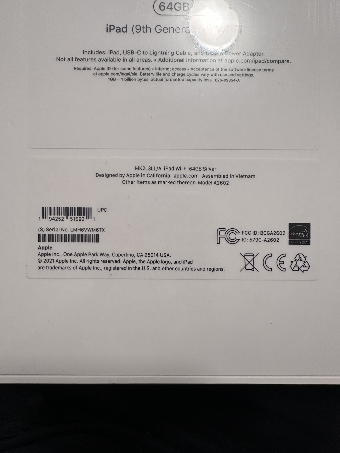Two New Apple iPad (9th Generation) 64GB - Space Grey & Silver - photo 2