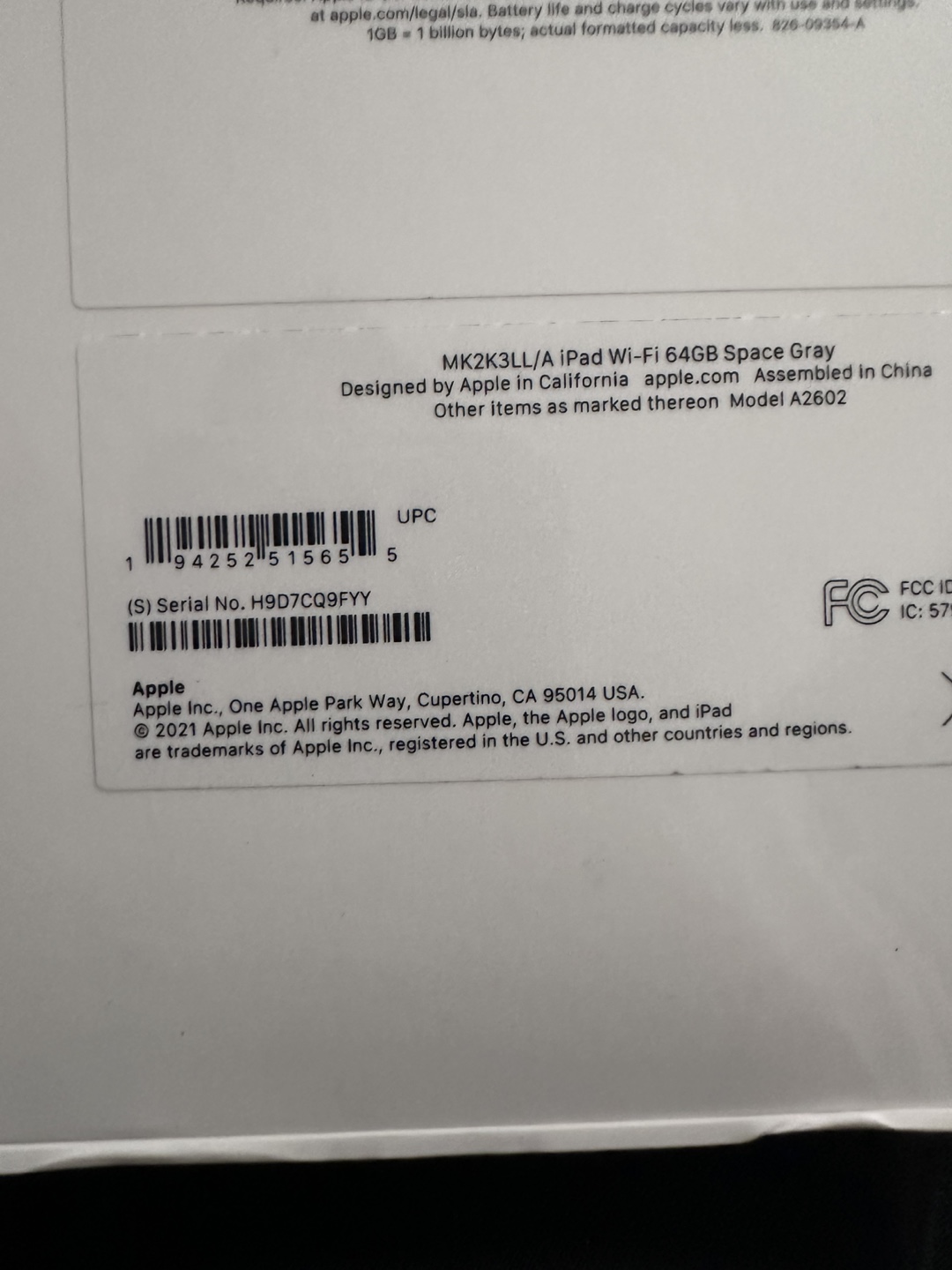 Two New Apple iPad (9th Generation) 64GB - Space Grey & Silver - photo 3