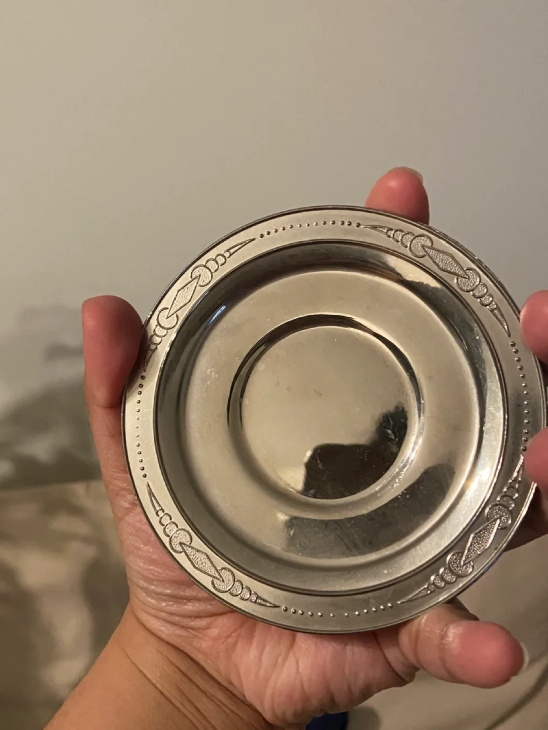 Set of 4 Genuine silver-plated Saucers/side dish thumbnail