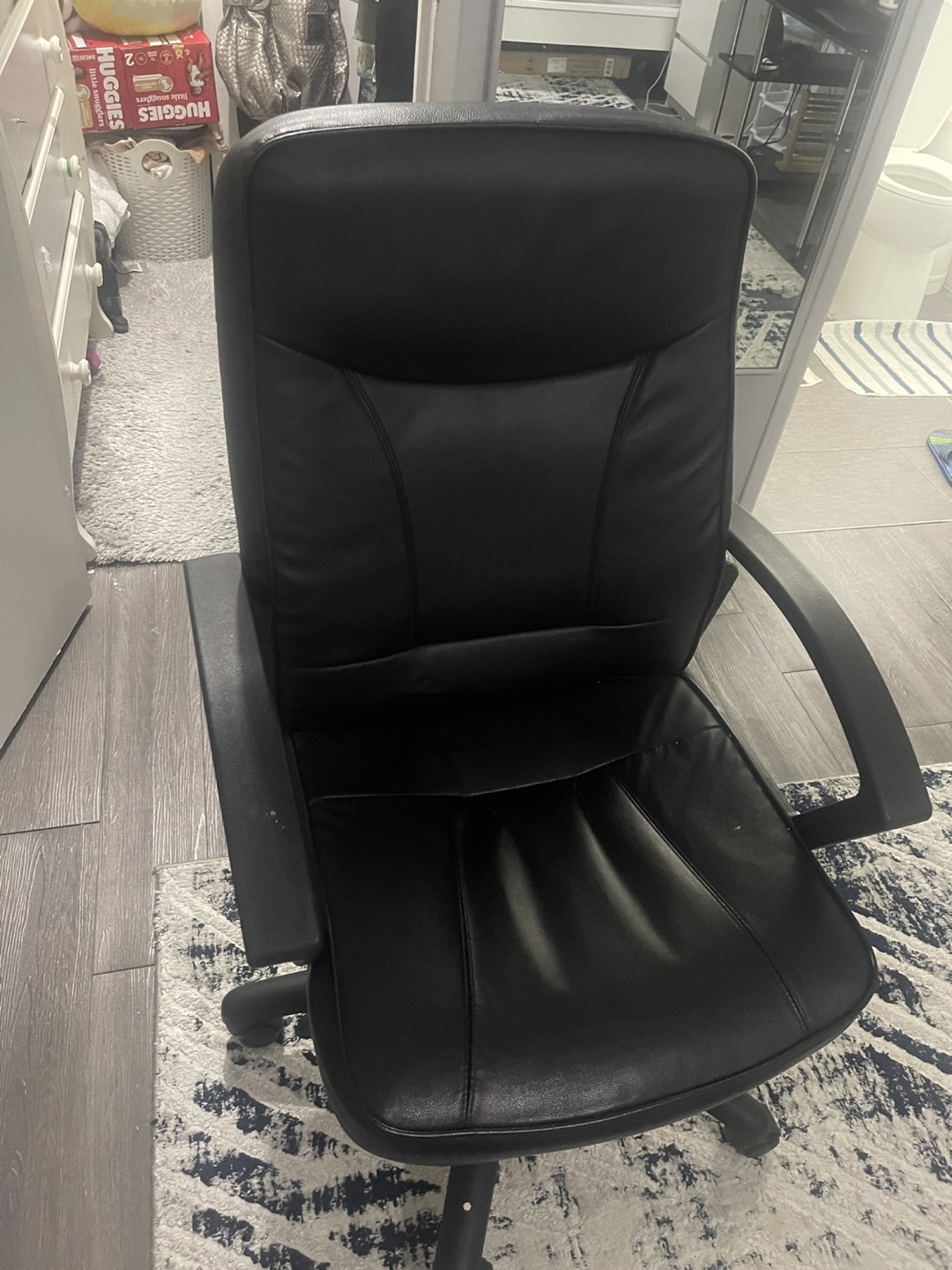 Black Leather Office Chair