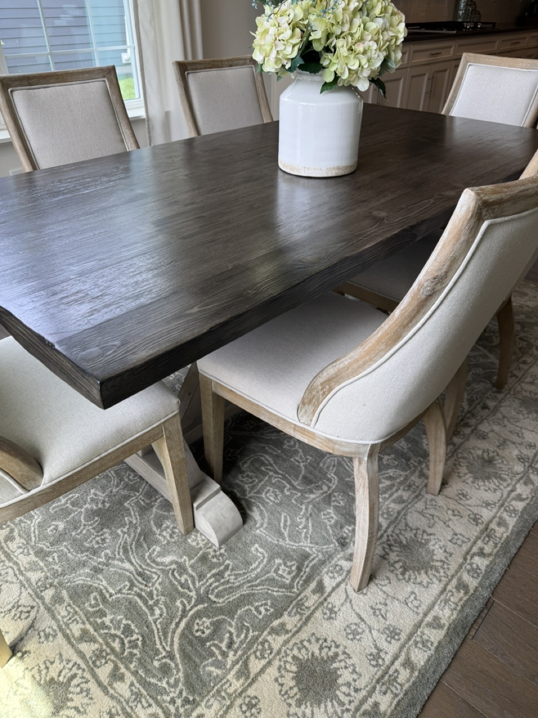 Farmhouse Style Dining Table with Six Chairs - photo 5