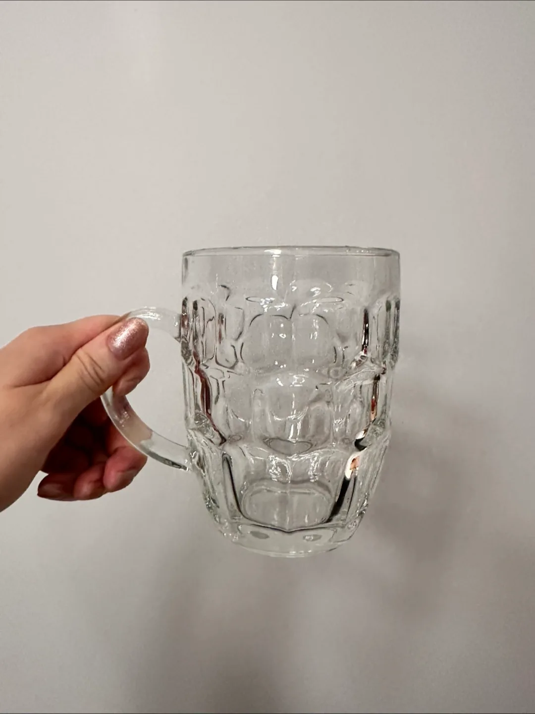 British Clear Glass Beer Mug thumbnail