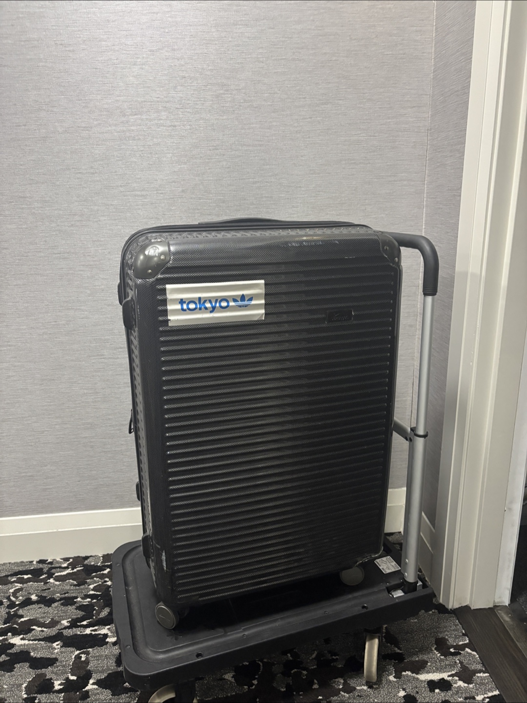 Large Black Suitcase with Wheels
