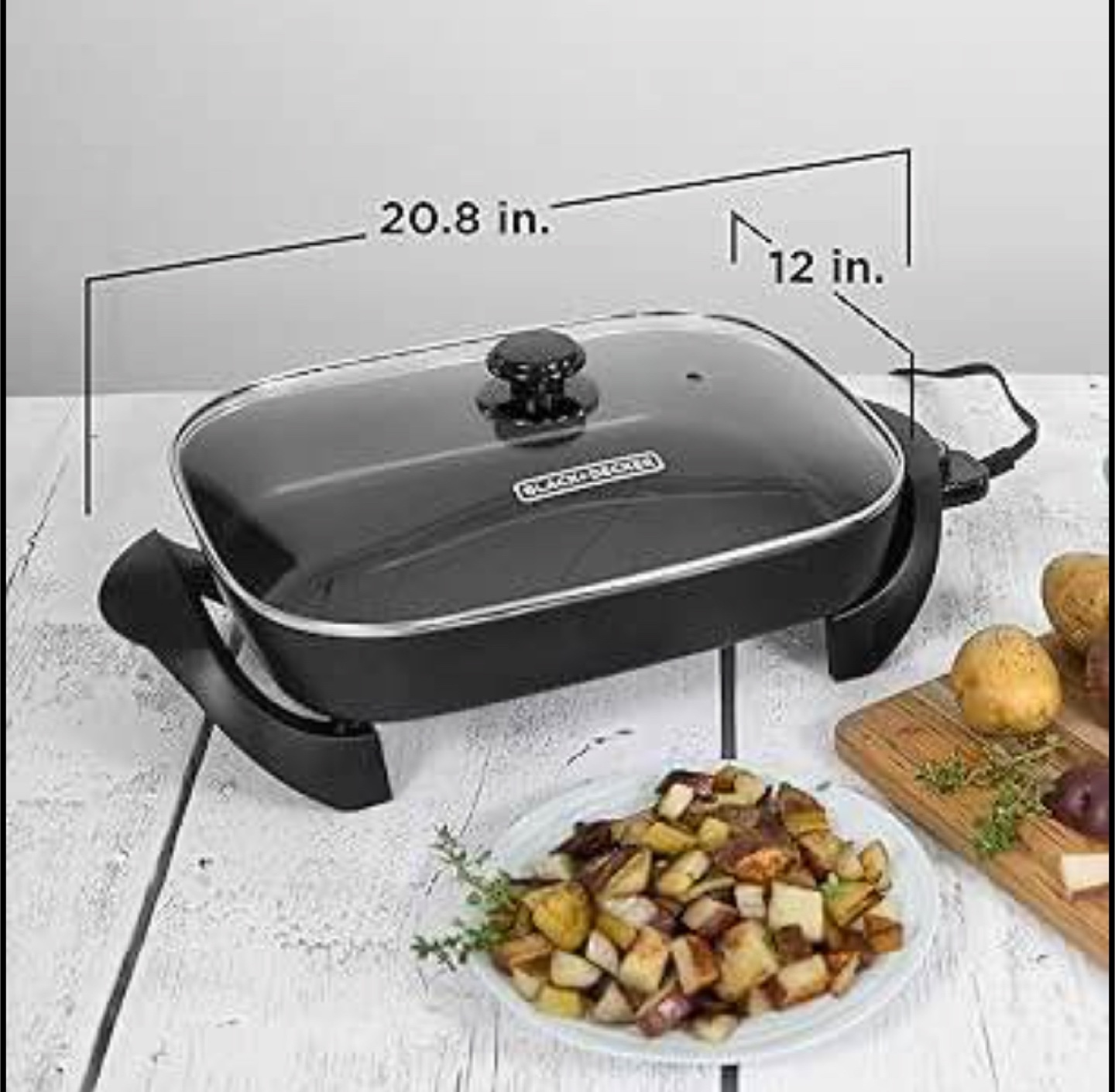 Black + Decker Electric Skillet with Lid - photo 2