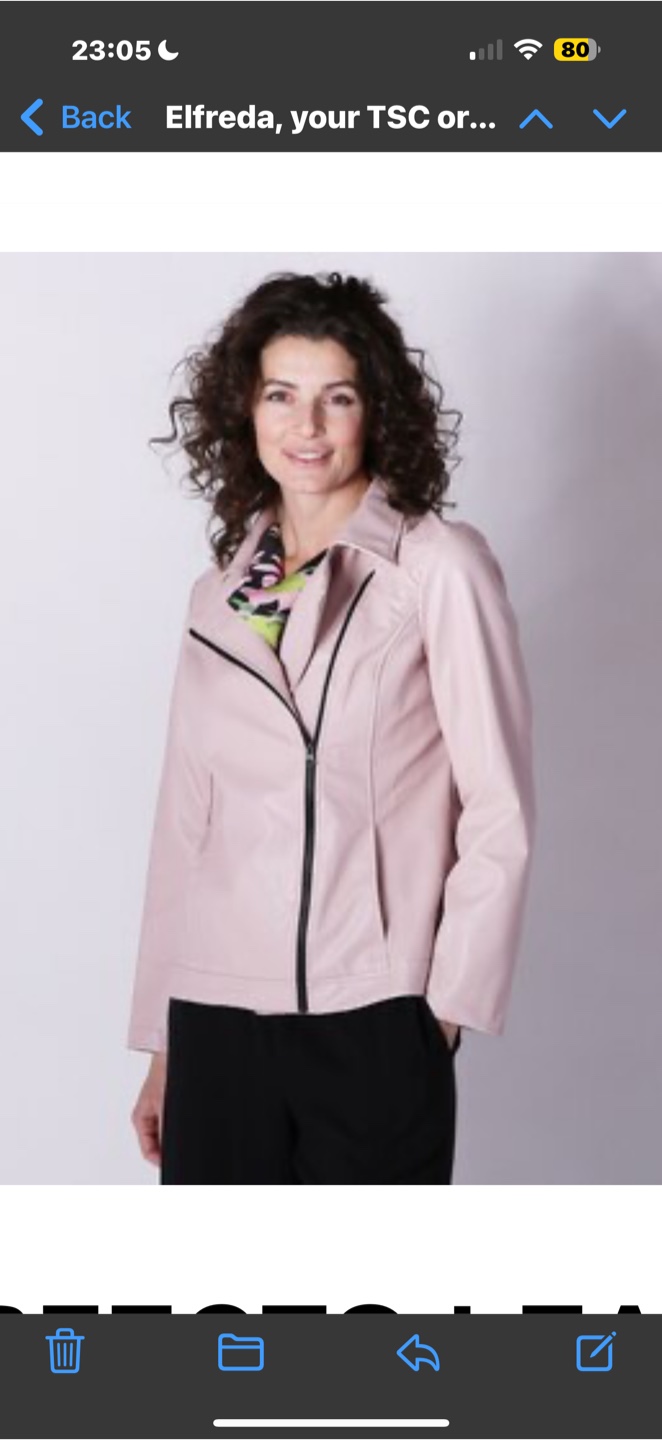 Pink M.Max Faux Leather Jacket