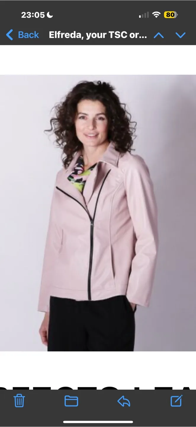 Pink M.Max Faux Leather Jacket thumbnail