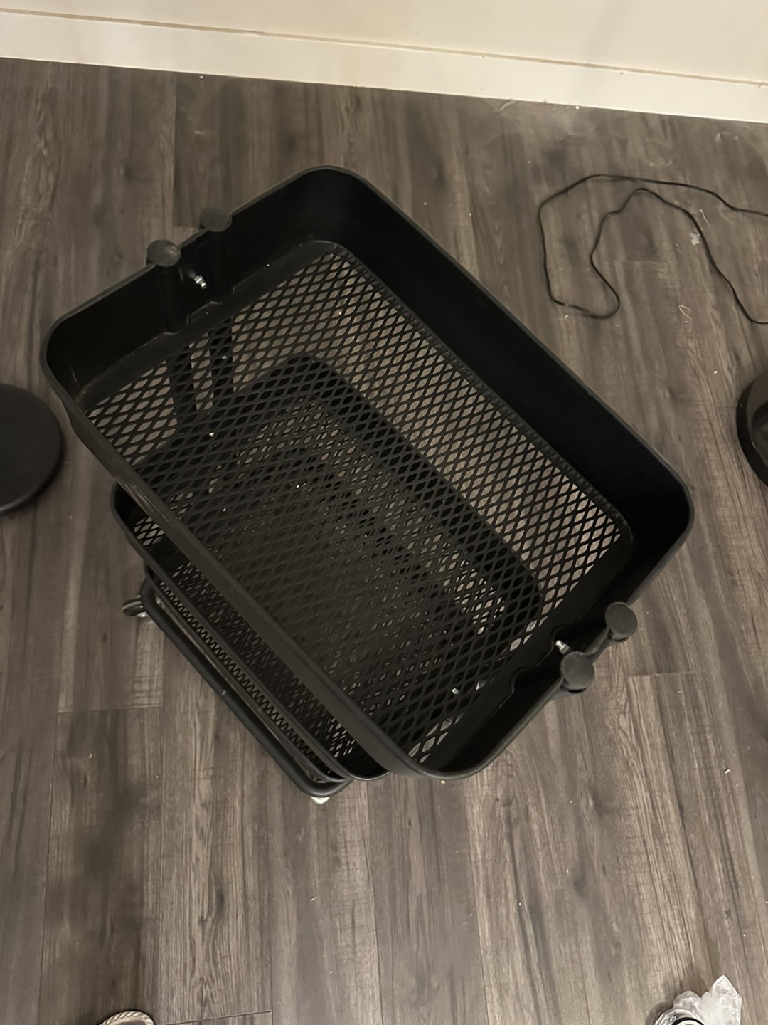 IKEA Black 3-Tier Rolling Cart - photo 4