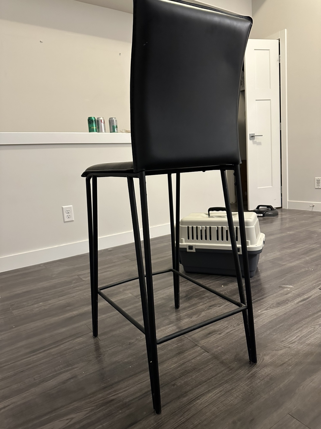 Pair of Black Bar Stools - photo 2