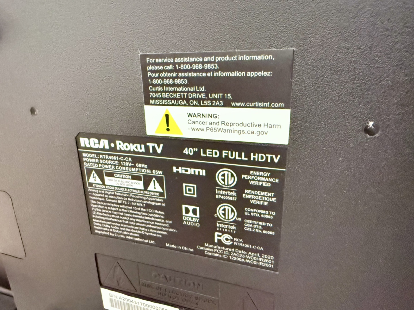 RCA 40" Roku TV - LED HDTV - photo 5