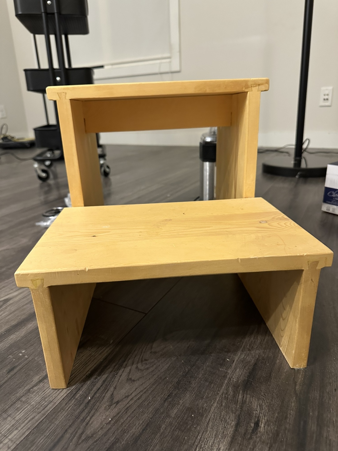Wooden Two-Step Stool/Portable Stairs - photo 2