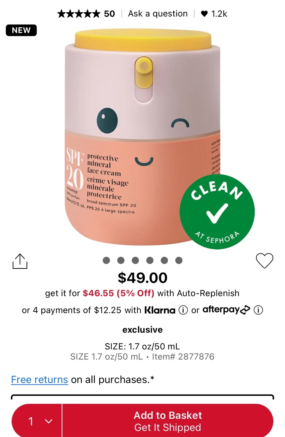 Evereden SPF 20 Protective Mineral Face Cream - 50ml image indicator(3)