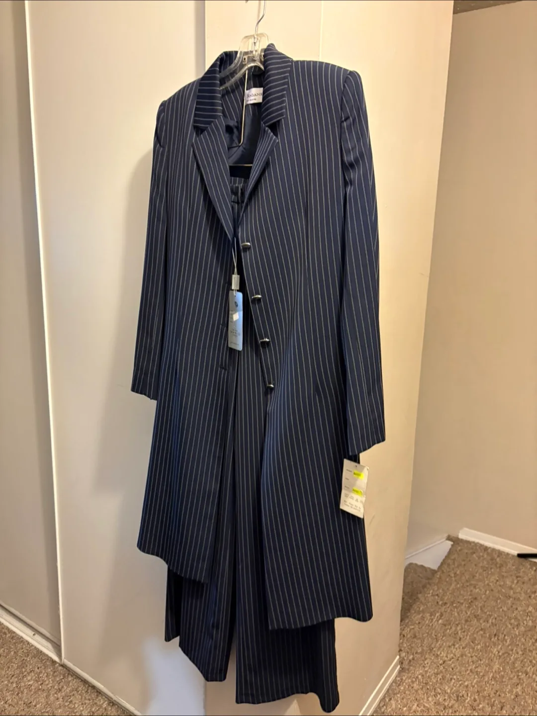 Women's pinstripe pantsuit thumbnail