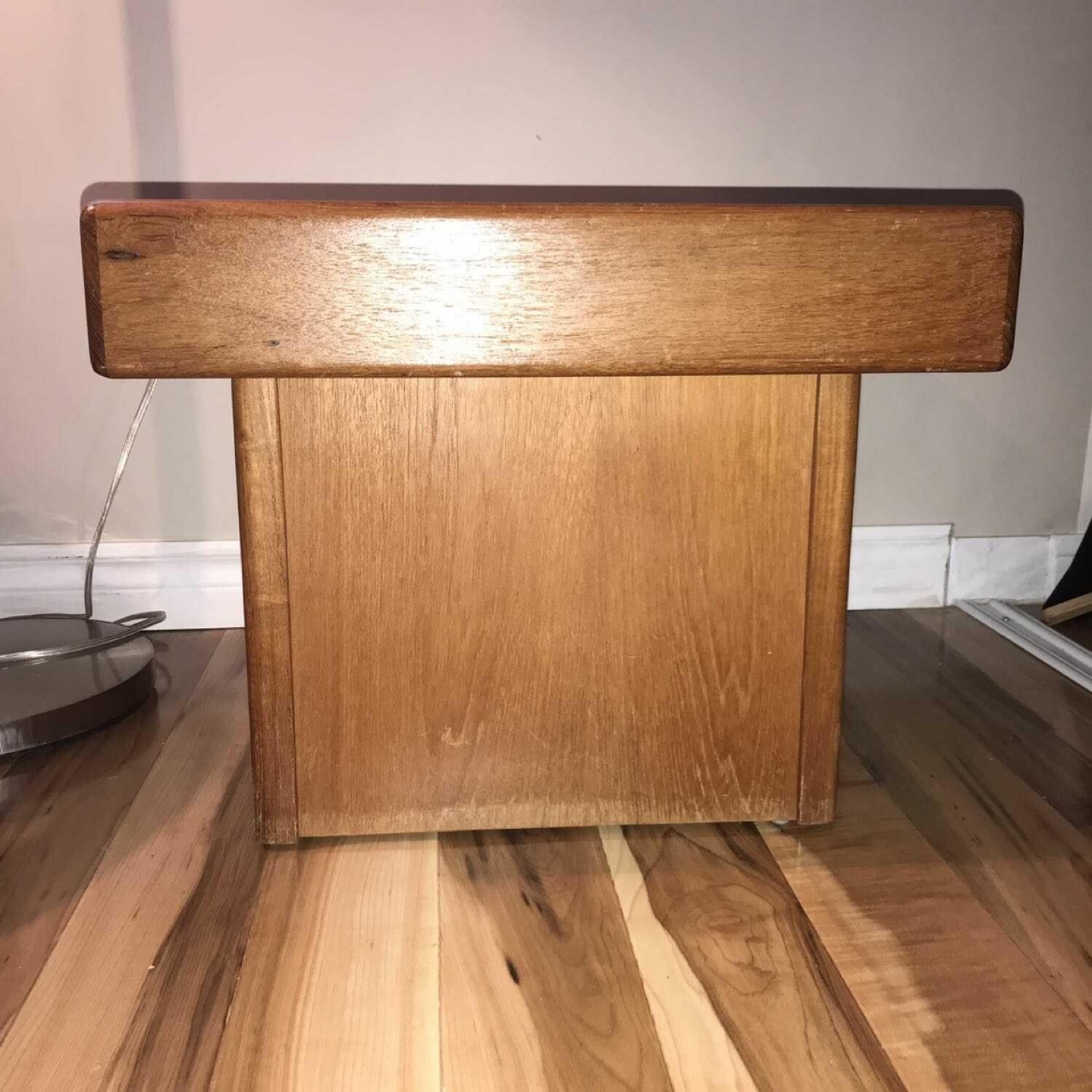 Mid-Century Modern Square Wooden Coffee Table - photo 2