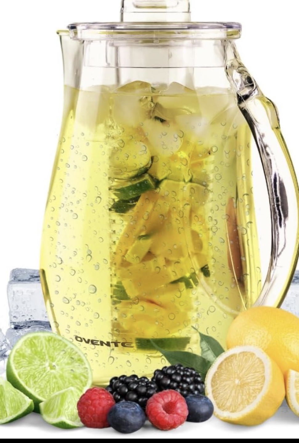 OVENTE Crystal Clear Acrylic Pitcher with Infuser