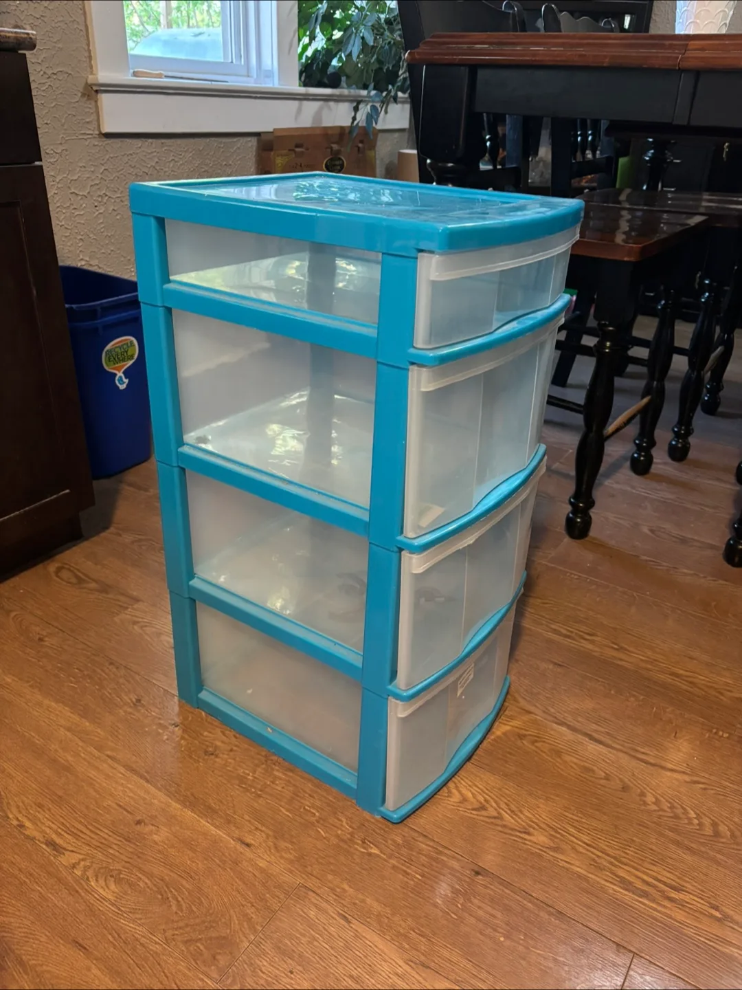 4-Drawer Plastic Storage Unit image indicator(2)
