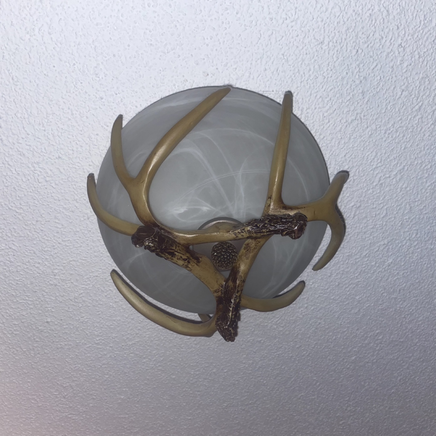 Rustic Antler-Inspired Ceiling Light Fixture - photo 2