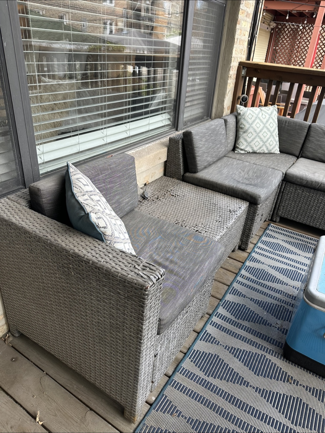 Outdoor Wicker Sectional Sofa - photo 5