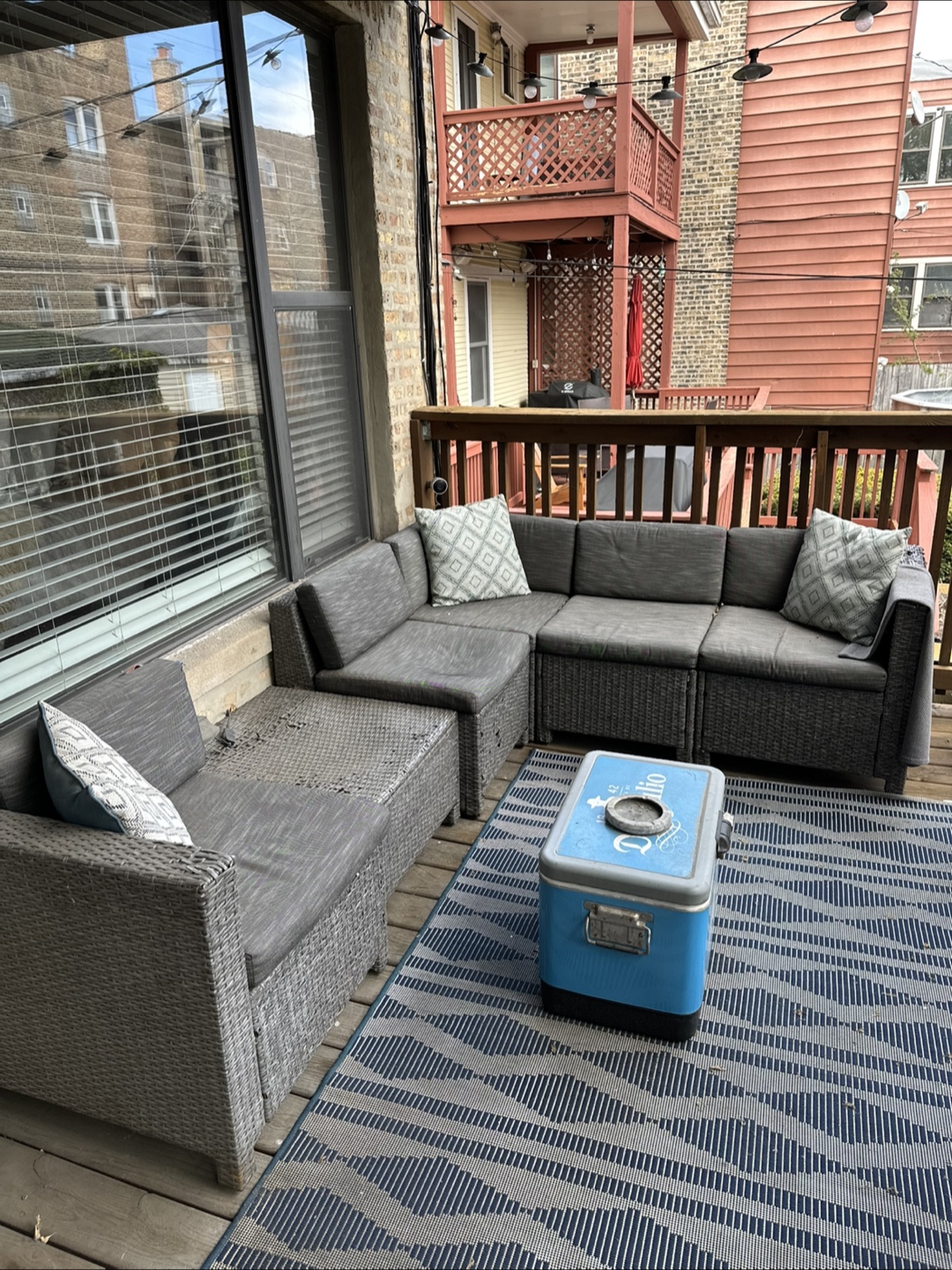 Outdoor Wicker Sectional Sofa - photo 3