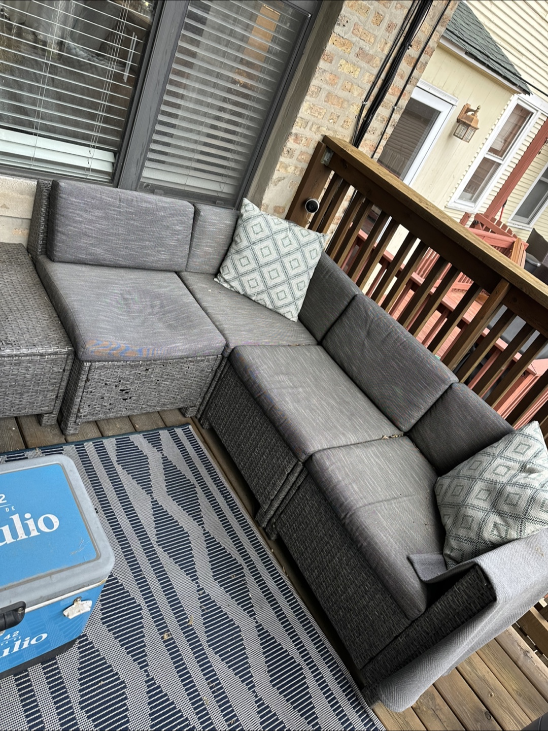 Outdoor Wicker Sectional Sofa - photo 4