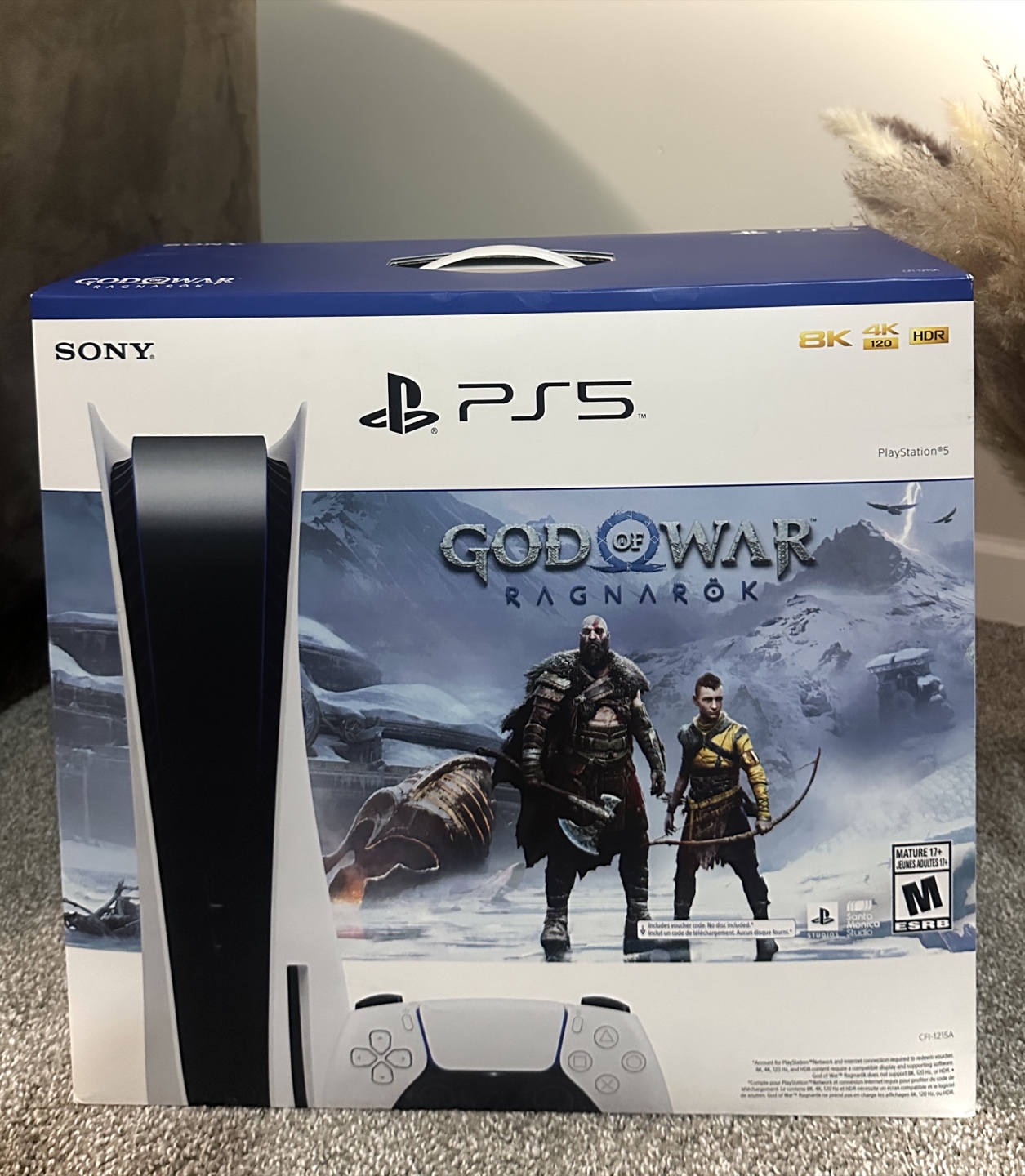 PS5 Console with God of War Ragnarök