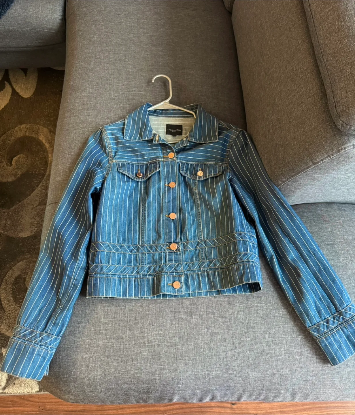 Striped Denim Jacket thumbnail