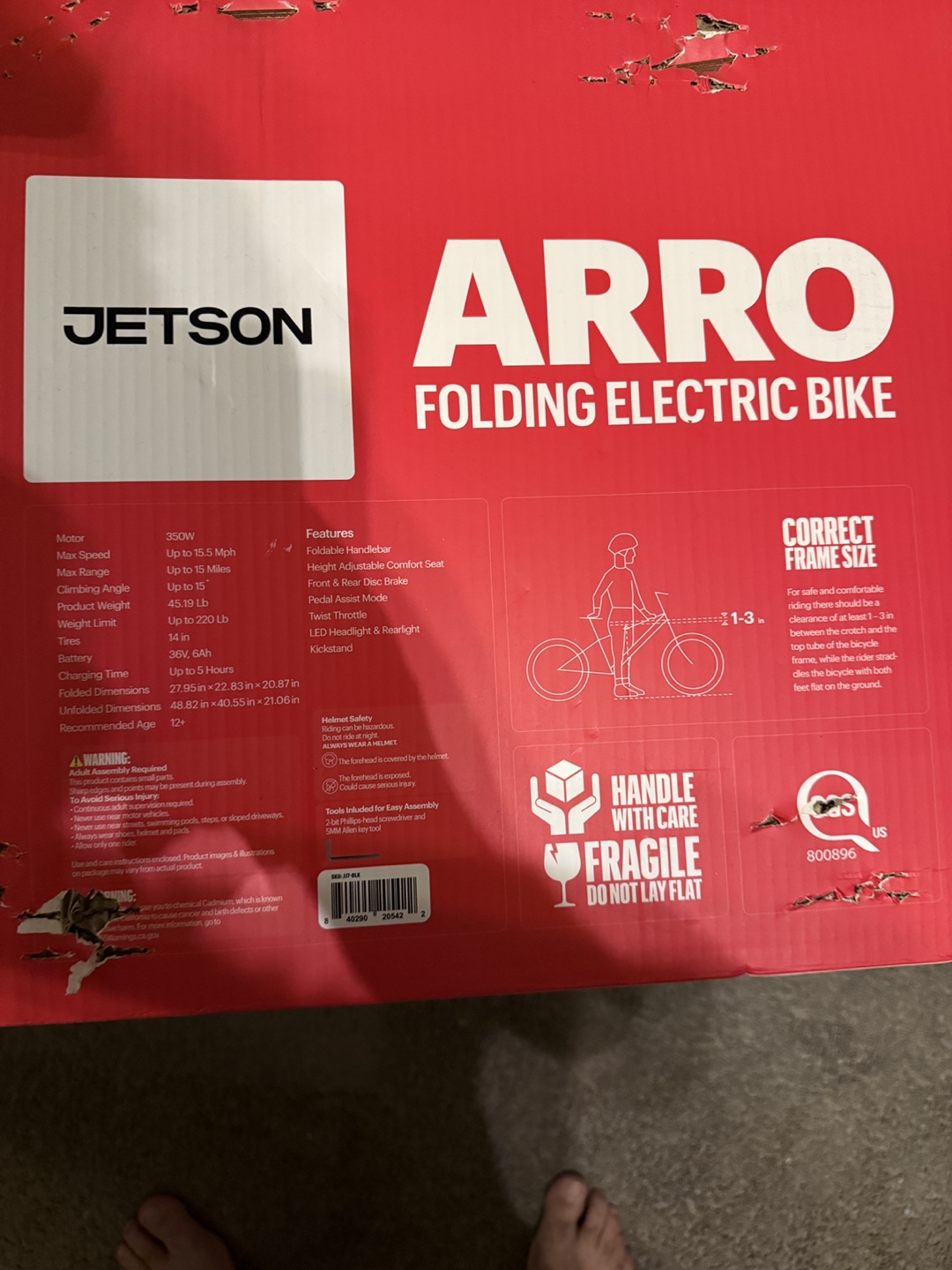 Jetson Arro Folding Electric Bike - Brand New in Box - photo 3