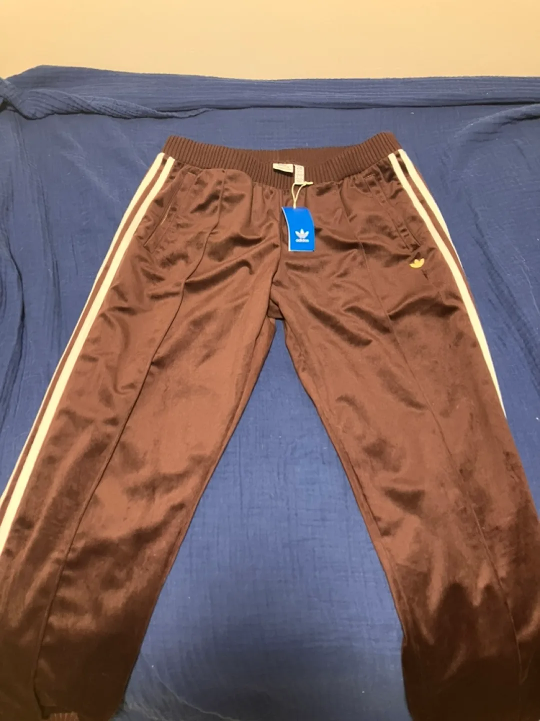 Adidas Brown Track Pants Size Large thumbnail
