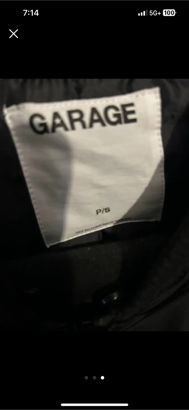 Garage Black Bomber Jacket Size Small image indicator(3)