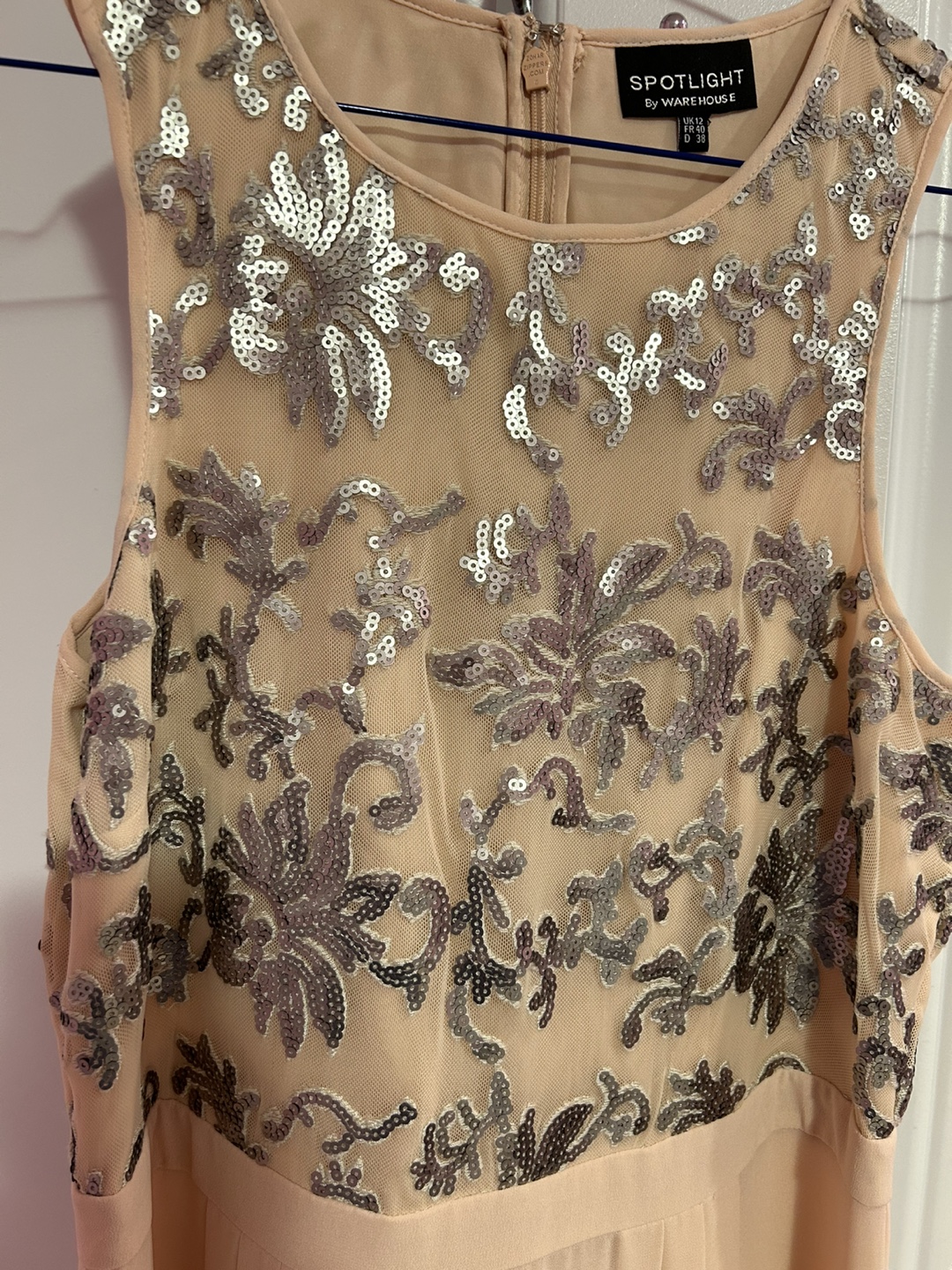 Gorgeous Blush Pink Sequin Maxi Dress - photo 3
