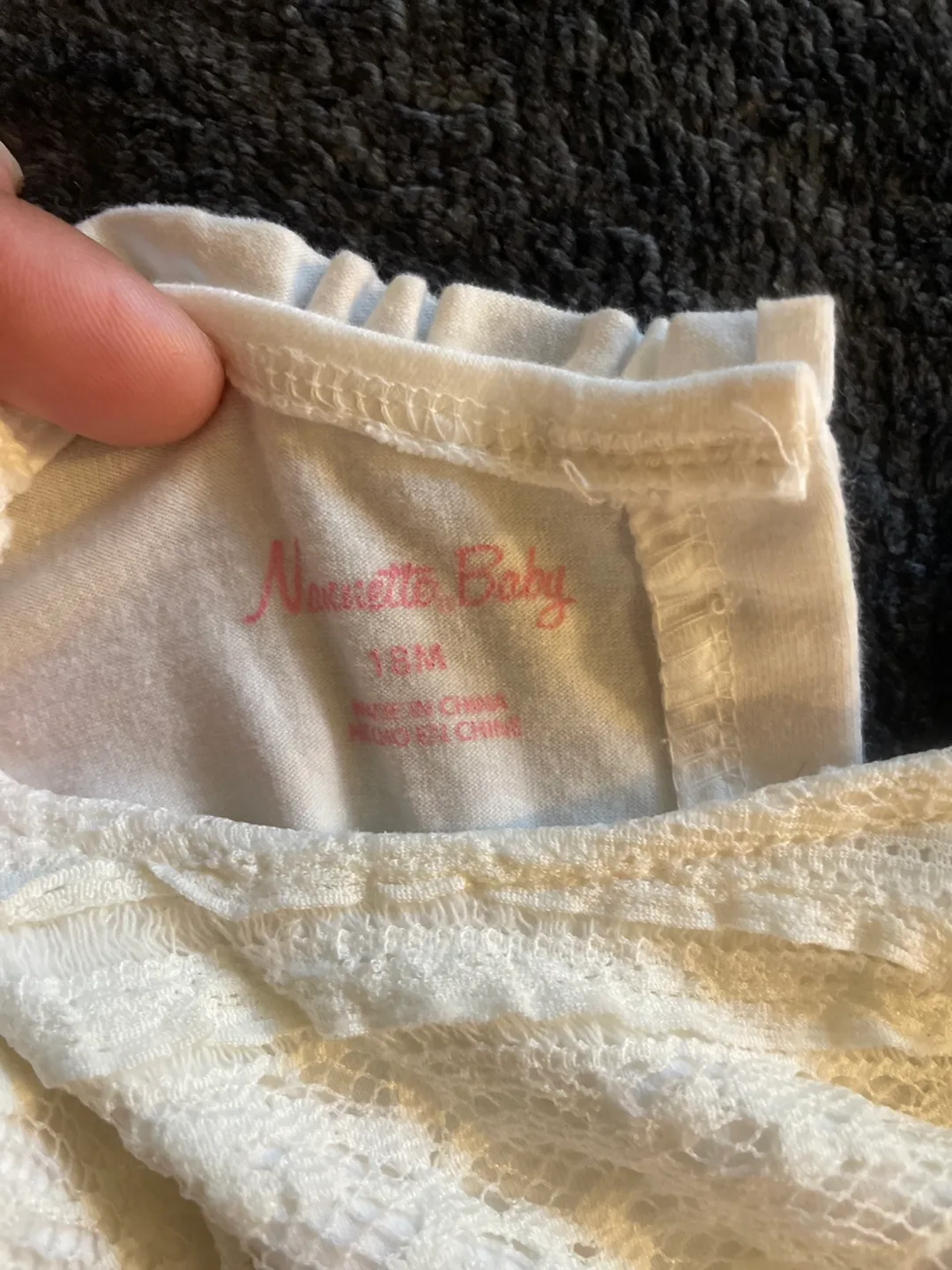 Adorable Baby Girl's Lace Dress - Size 18M image indicator(2)